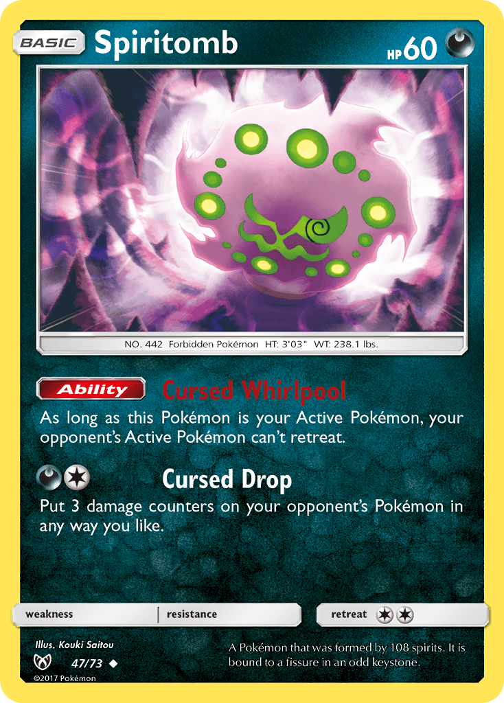 Spiritomb card in English