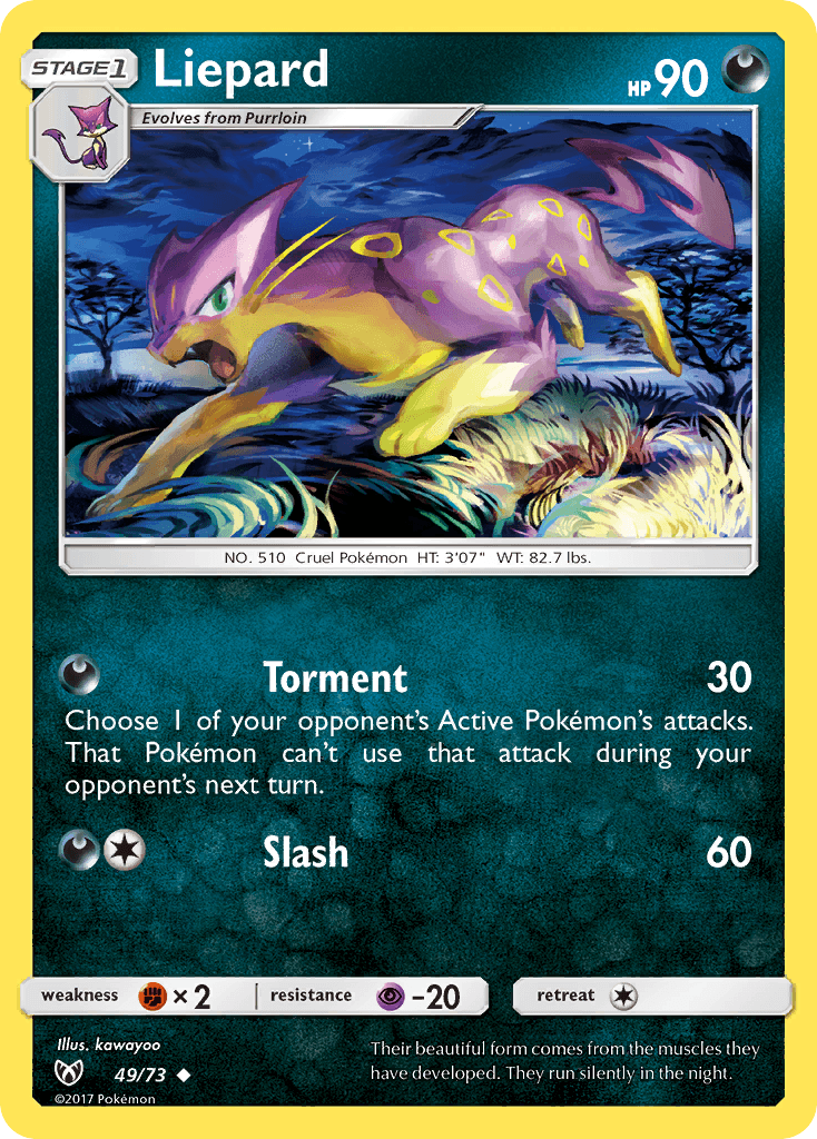 Liepard card in English