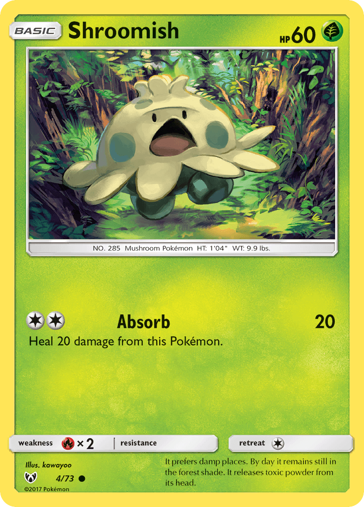 Shroomish card in English