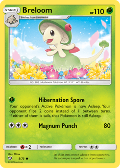 Breloom card in English