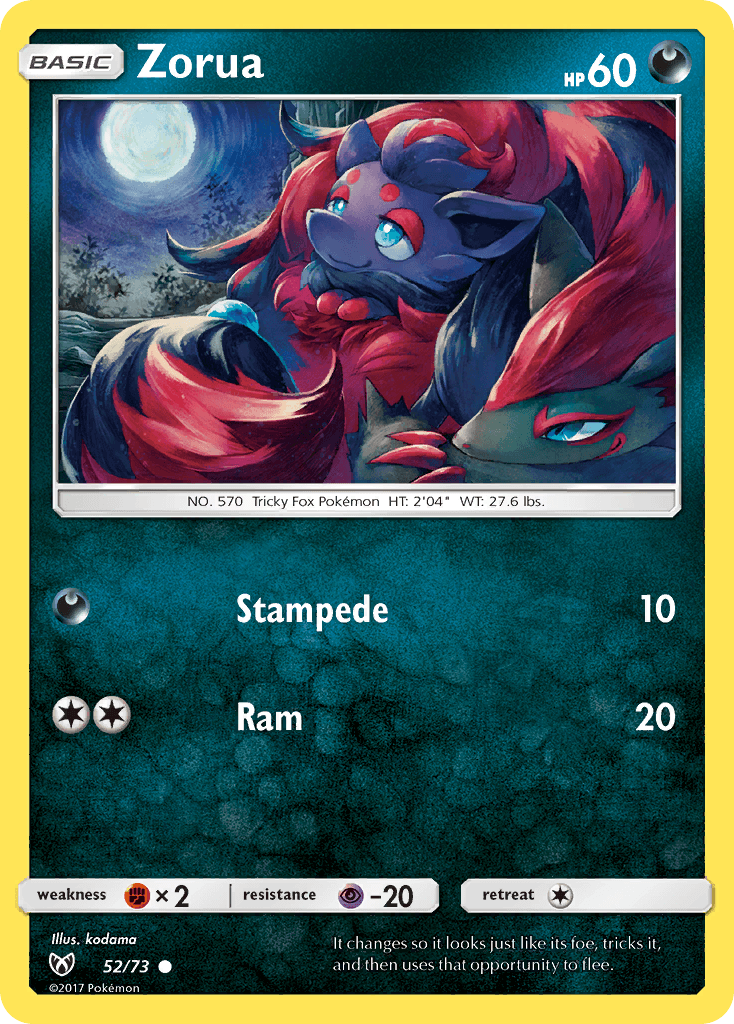 Zorua card in English