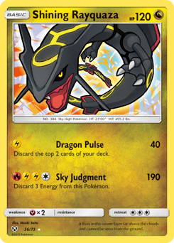 Shining Rayquaza card in English