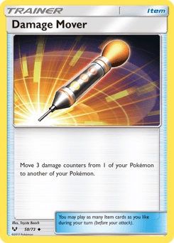 Damage Mover card in English