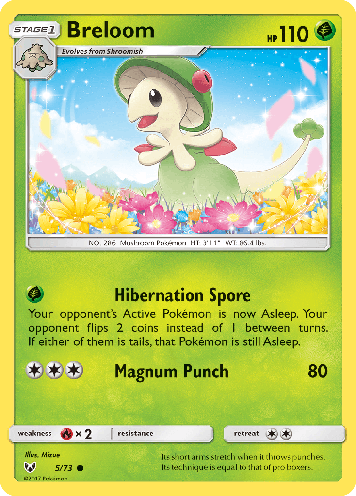 Breloom card in English