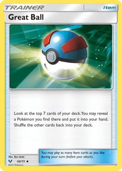 Great Ball card in English