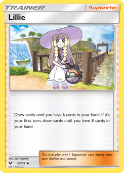 Lillie card in English