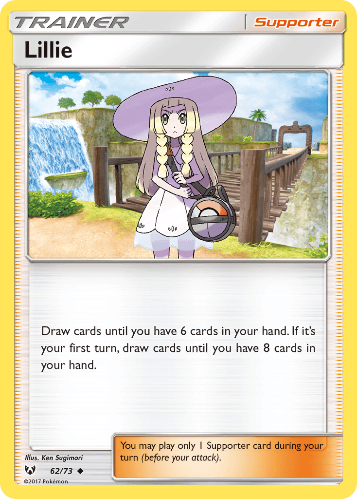 Lillie card in English