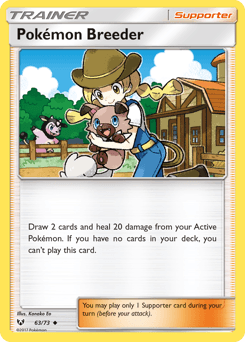 Pokémon Breeder card in English