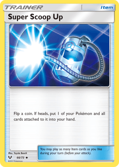 Super Scoop Up card in English