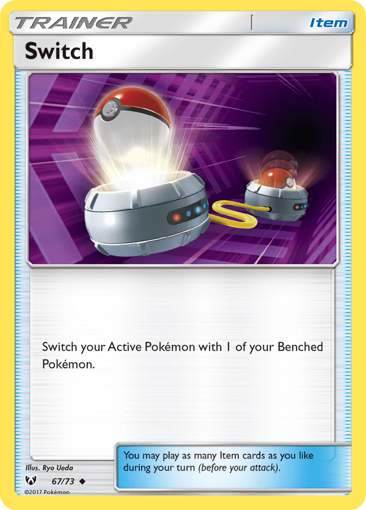 Switch card in English