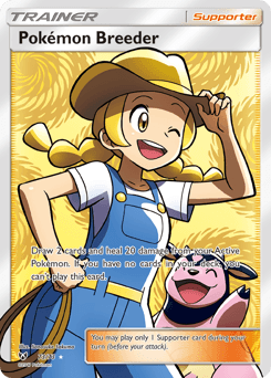 Pokémon Breeder card in English