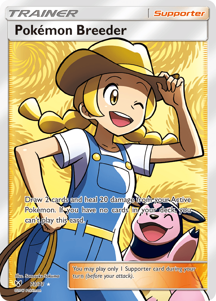 Pokémon Breeder card in English
