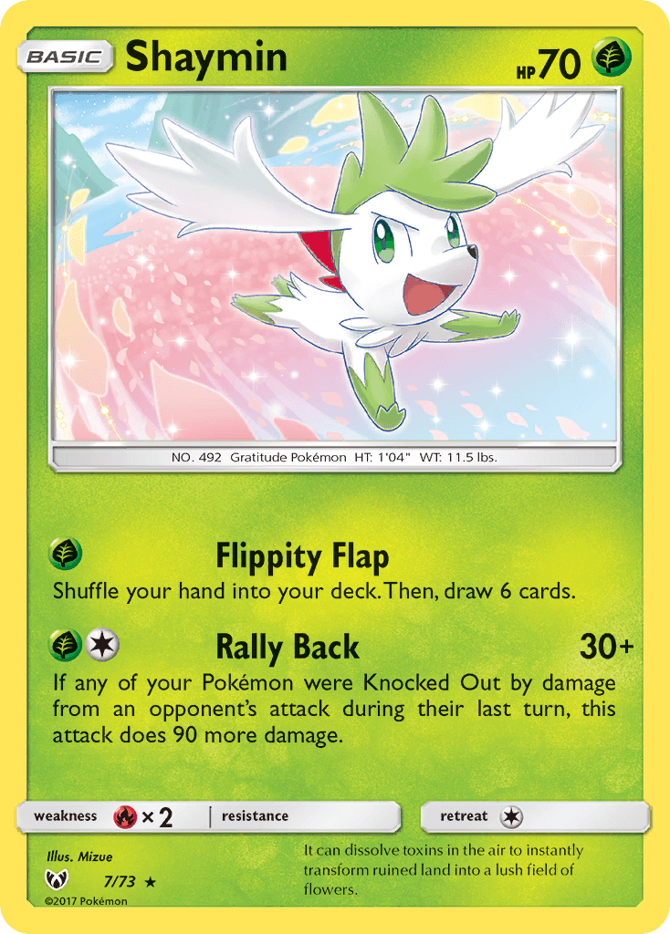 Shaymin card in English