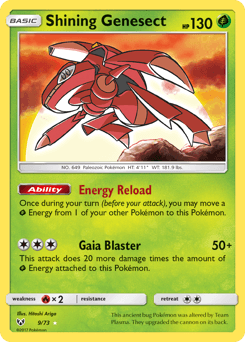 Shining Genesect card in English