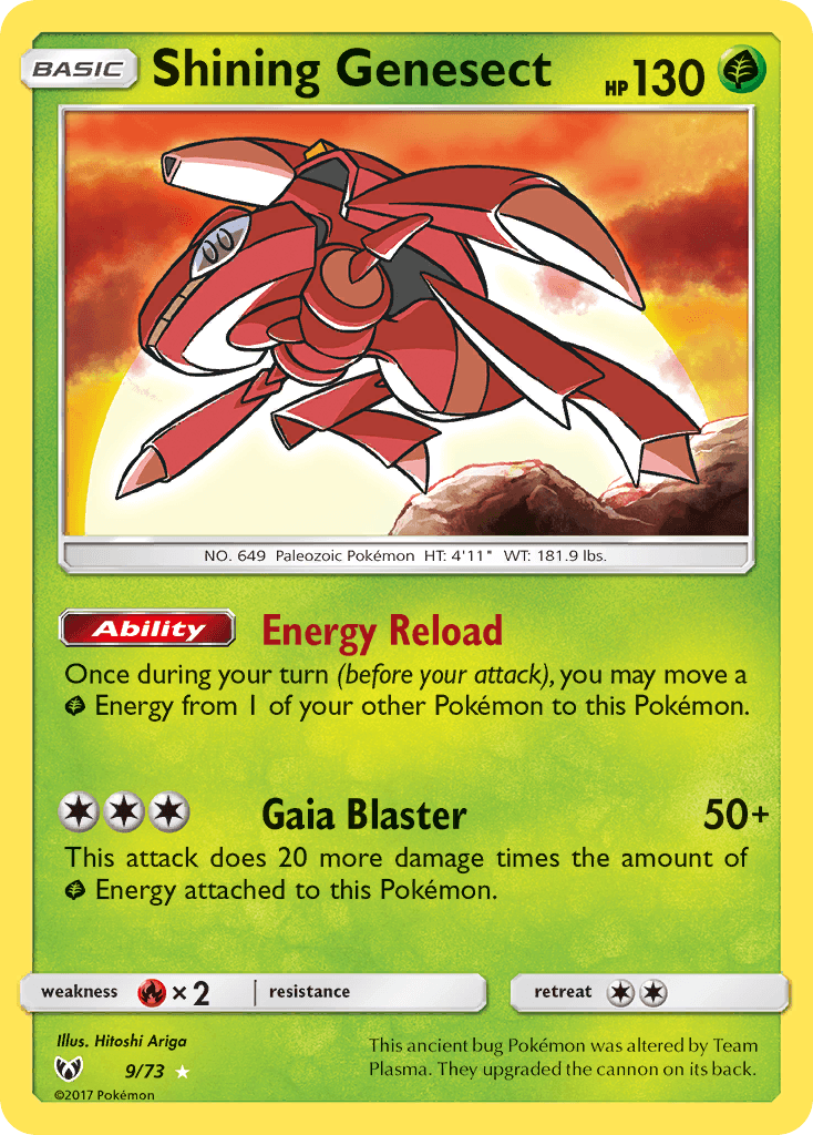 Shining Genesect card in English