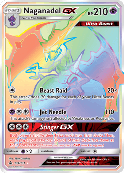 Naganadel GX card in English