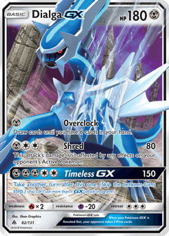 Dialga GX card in English