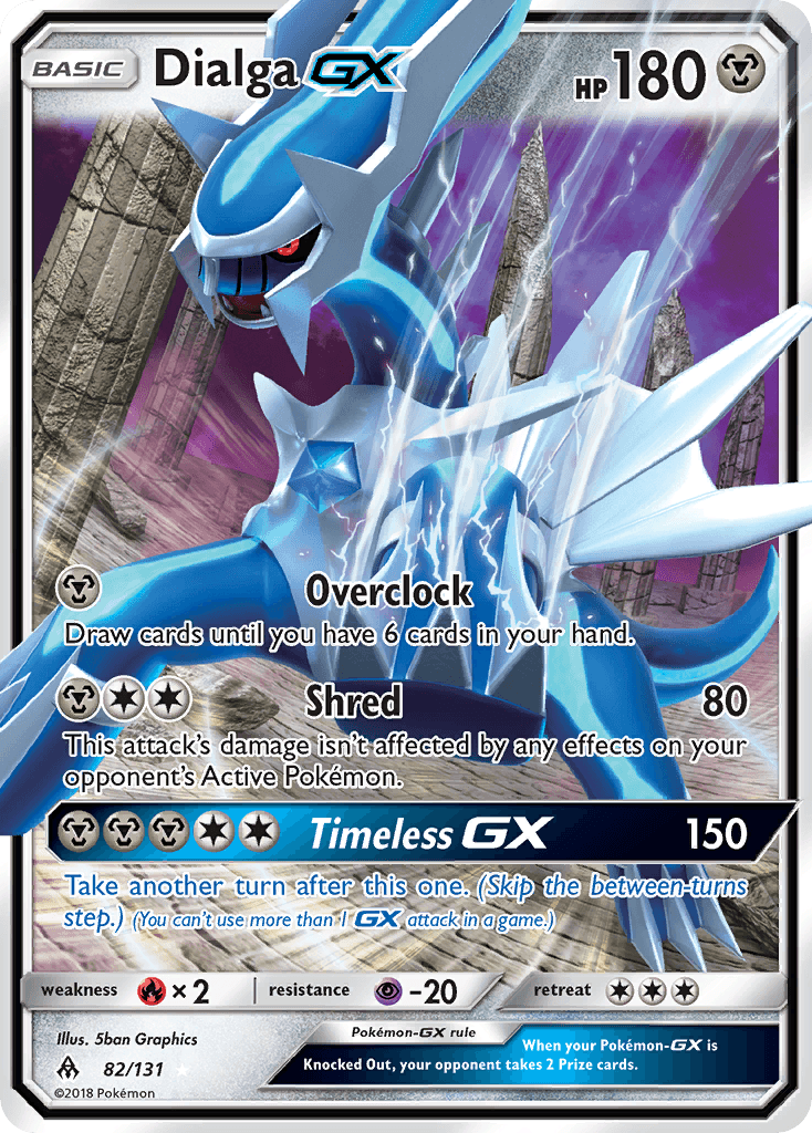 Dialga GX card in English