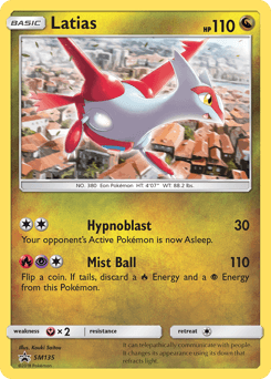 Latias card in English