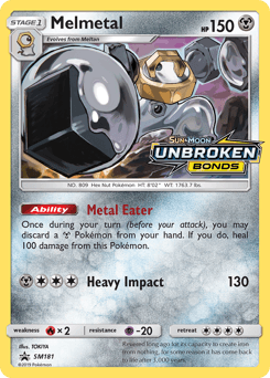Melmetal card in English