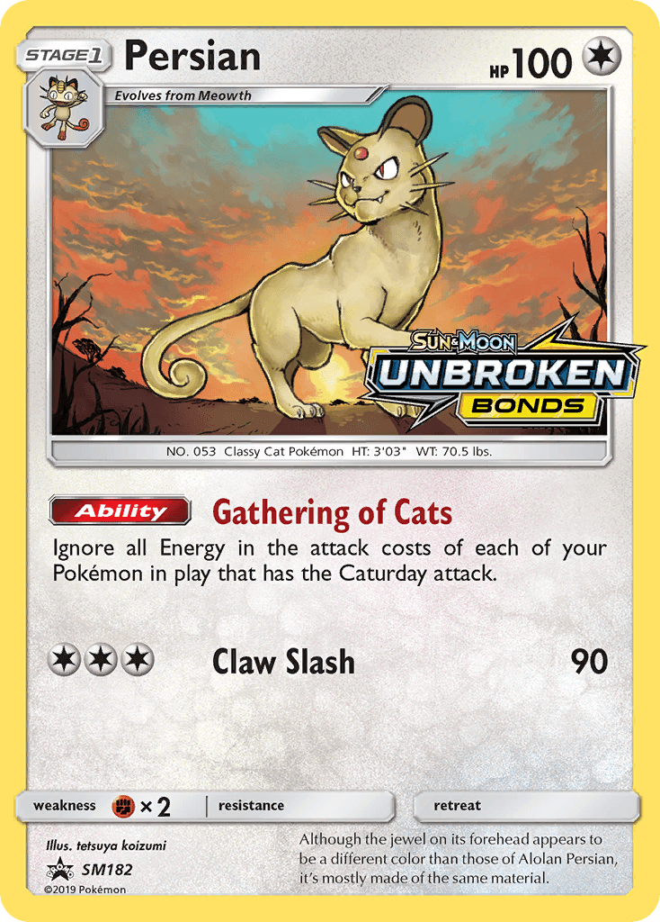 Persian card in English