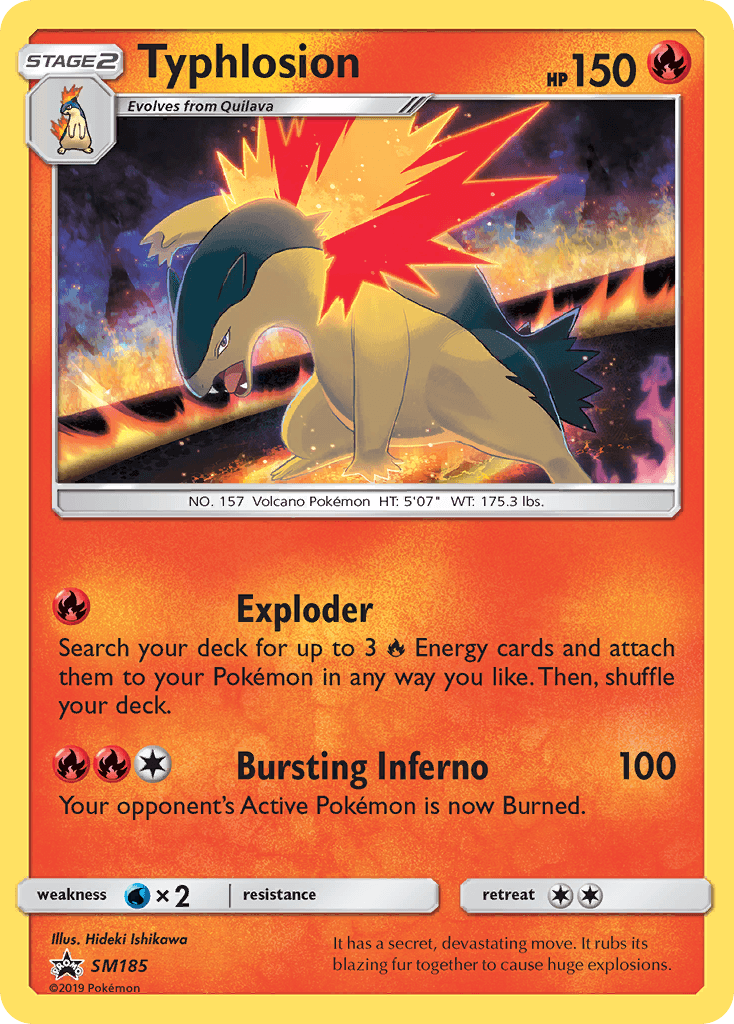Typhlosion card in English