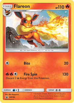 Flareon card in English