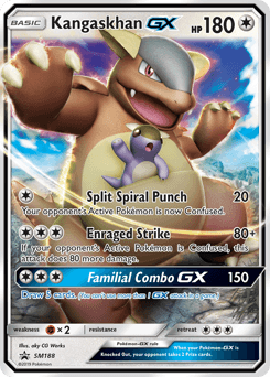 Kangaskhan GX card in English