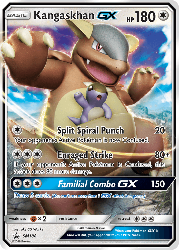 Kangaskhan GX card in English