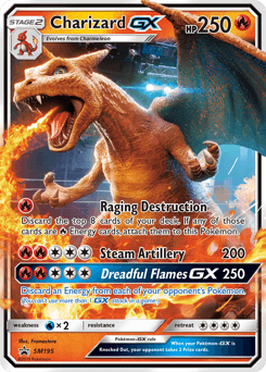 Charizard GX card in English