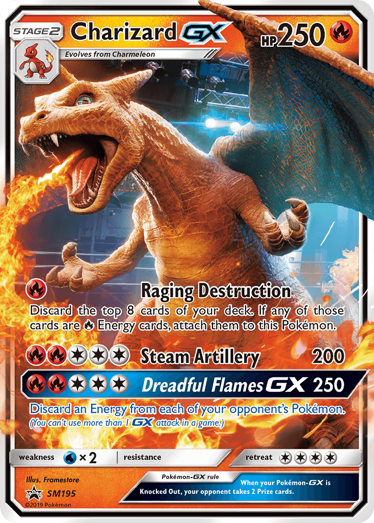 Charizard GX card in English