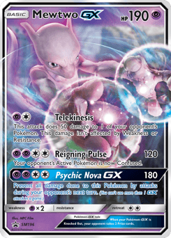 Mewtwo GX card in English