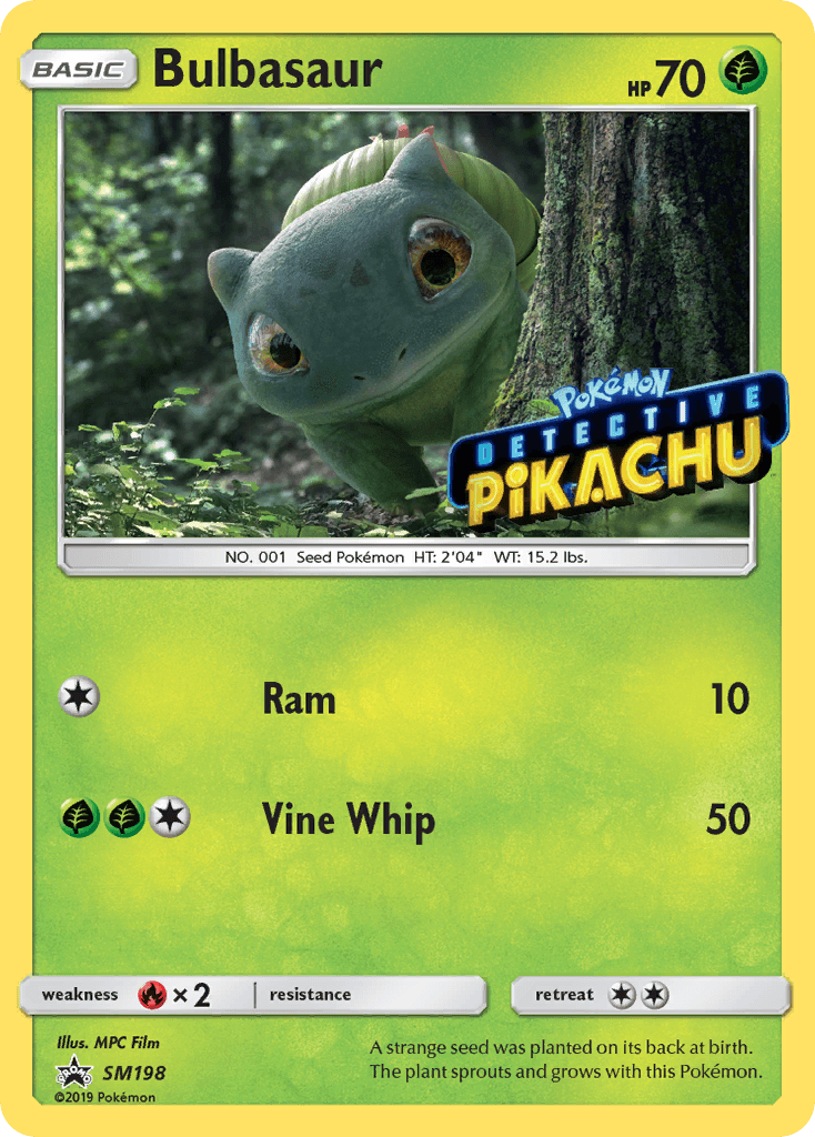 Bulbasaur card in English