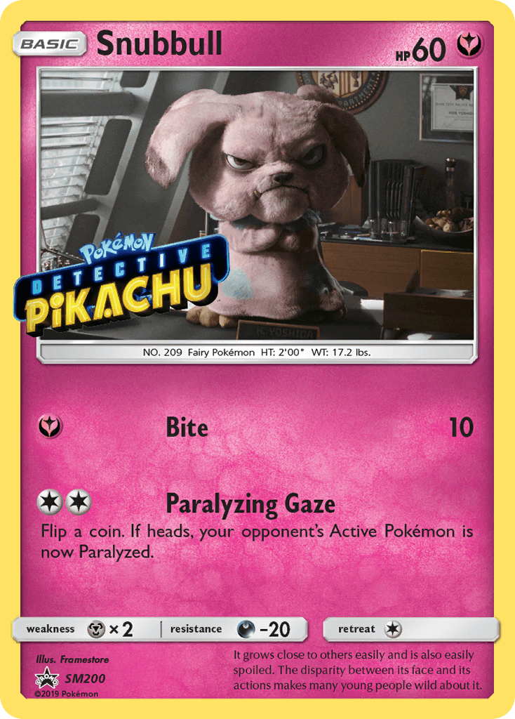 Snubbull card in English