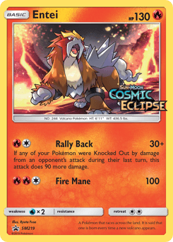 Entei card in English