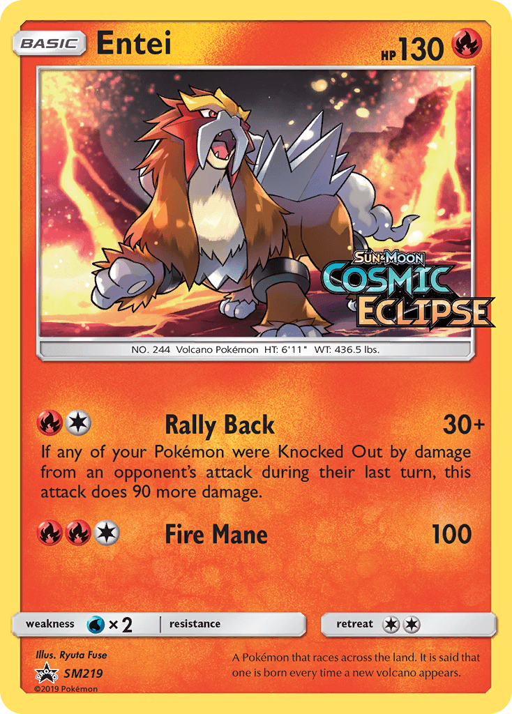 Entei card in English