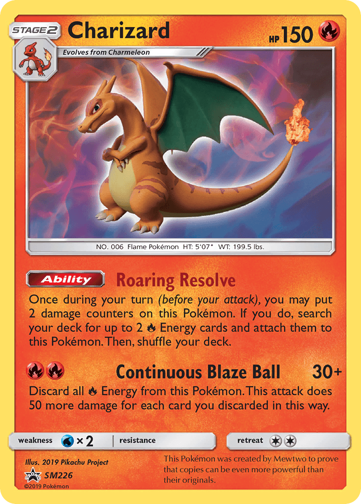 Charizard card in English