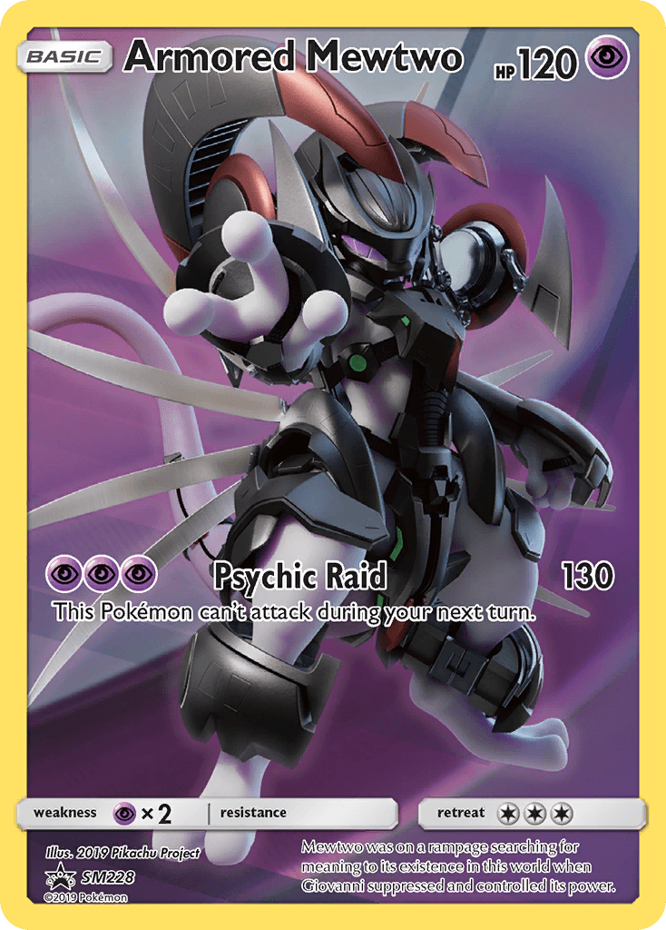 Armored Mewtwo card in English