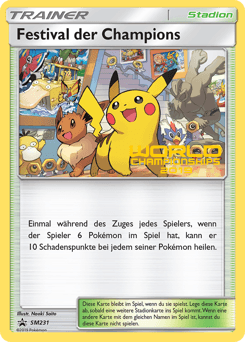 Champions Festival card in English