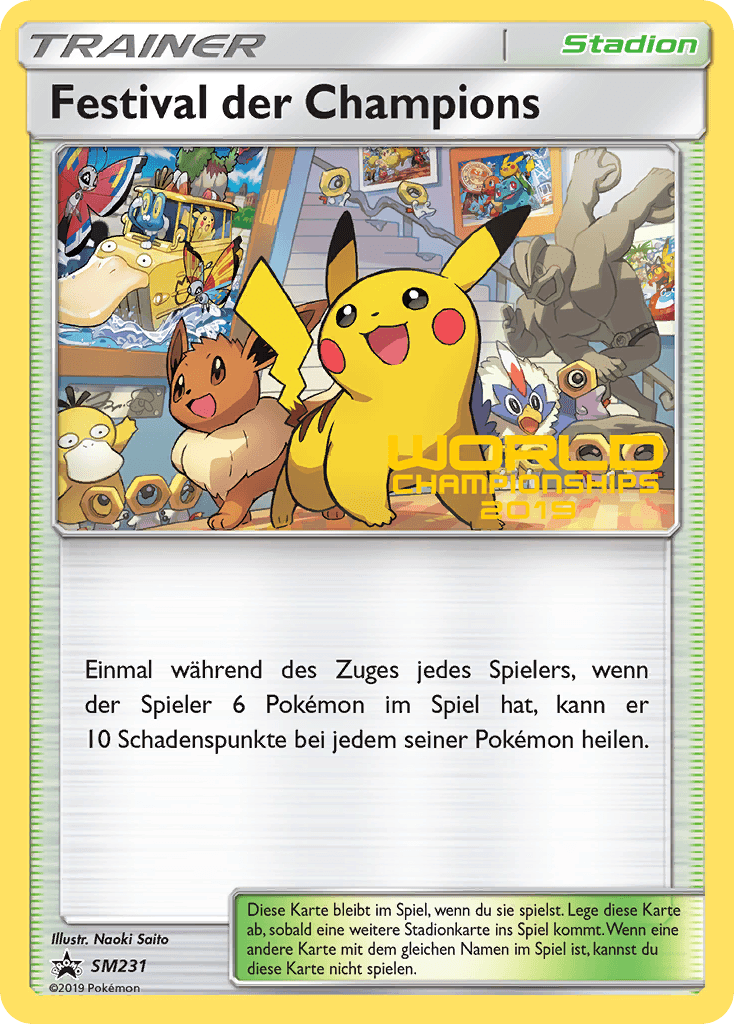 Champions Festival card in English
