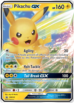 Pikachu GX card in English