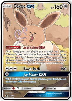 Eevee GX card in English