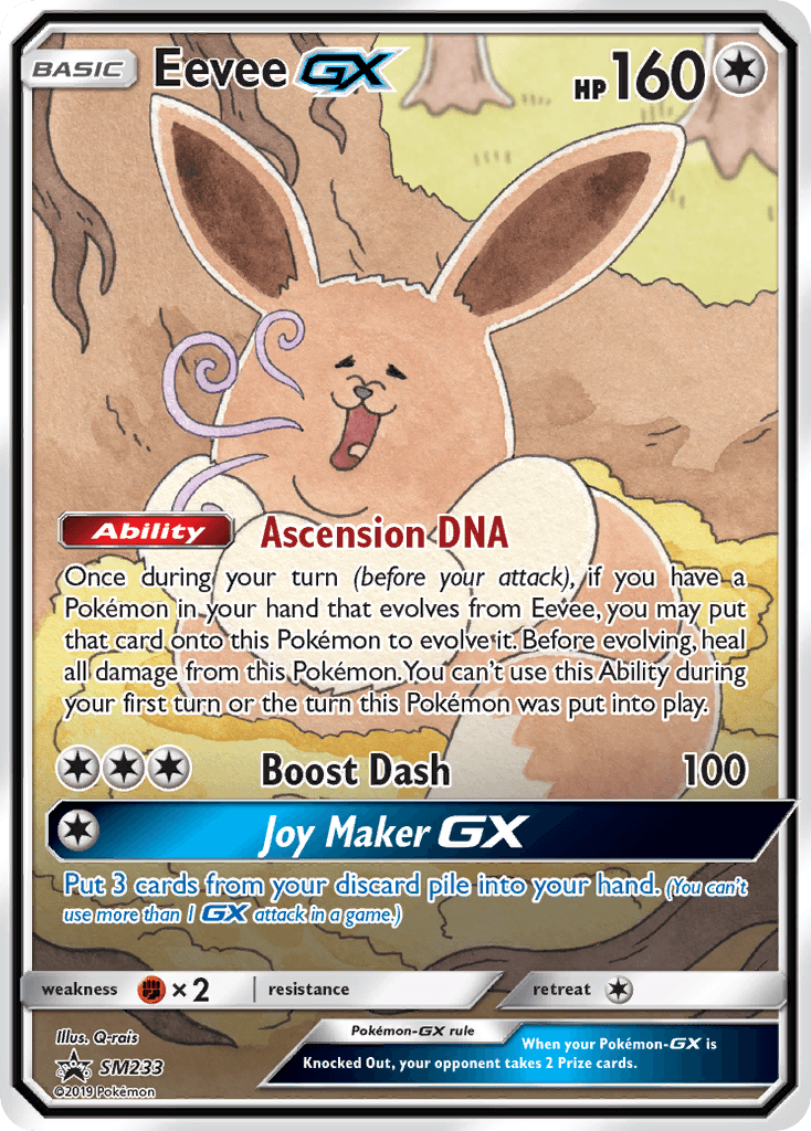 Eevee GX card in English