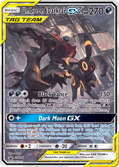 Umbreon & Darkrai GX card in English