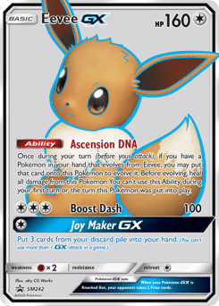 Eevee GX card in English