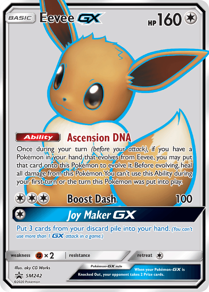 Eevee GX card in English