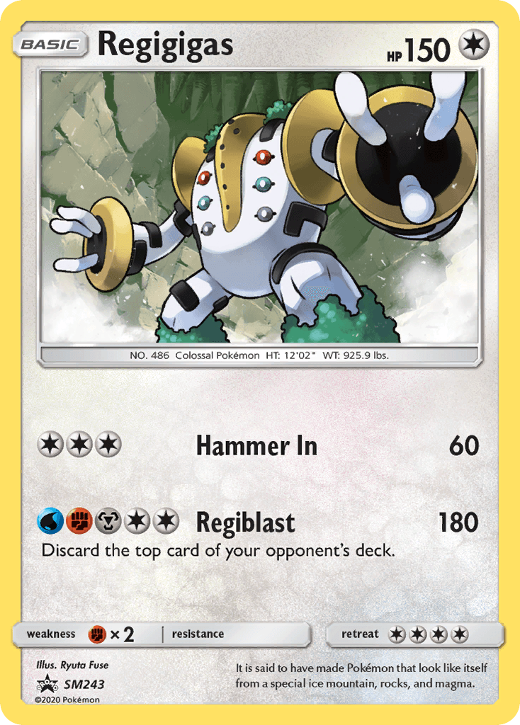 Regigigas card in English