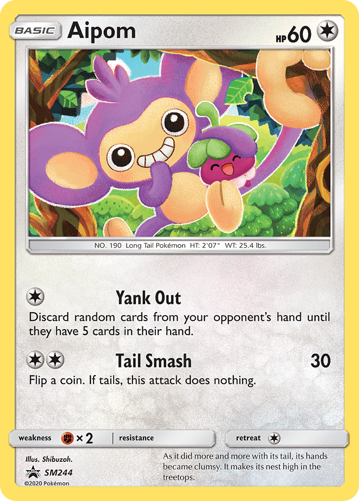 Aipom card in English