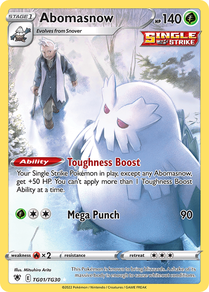 Abomasnow card in English