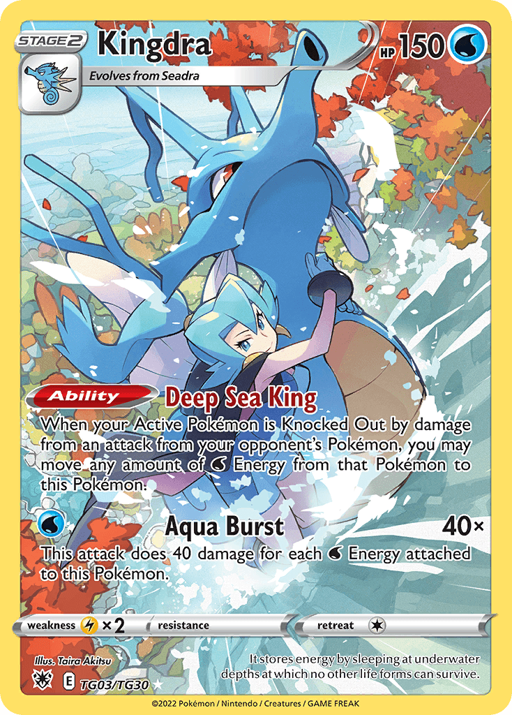 Kingdra card in English